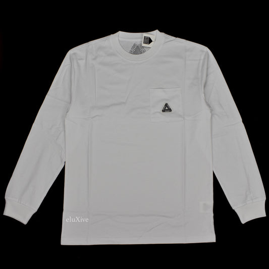 Palace - Tri-Ferg Logo Sofar L/S T-Shirt (White)