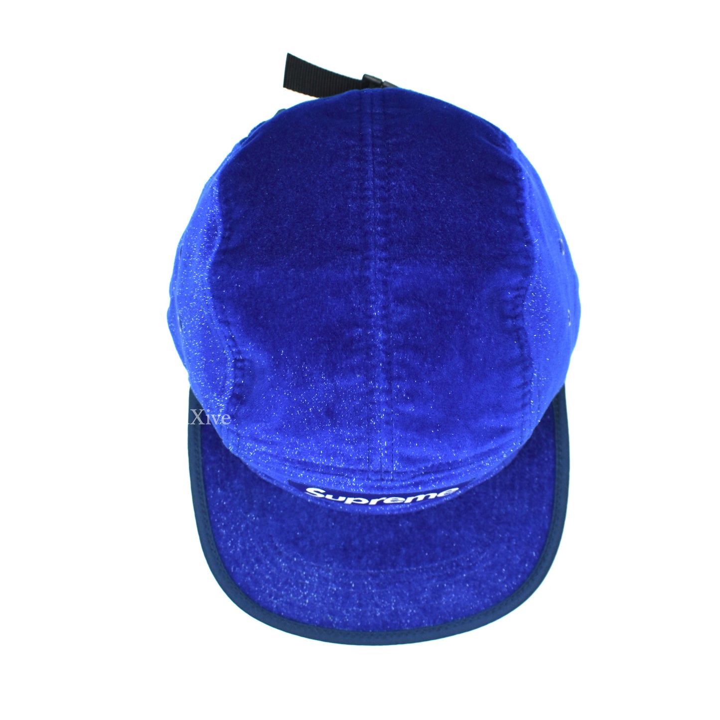 Supreme - Velvet Tape Box Logo Hat (Blue)