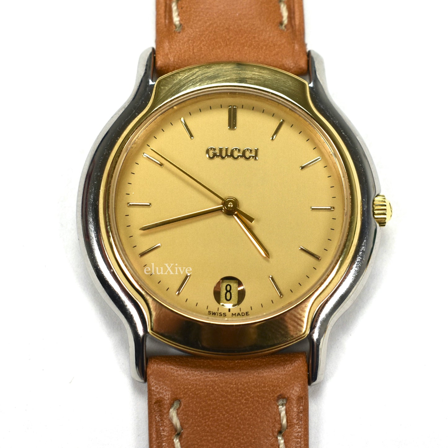 Gucci - 8000M Gold/Steel Champagne Dial Watch