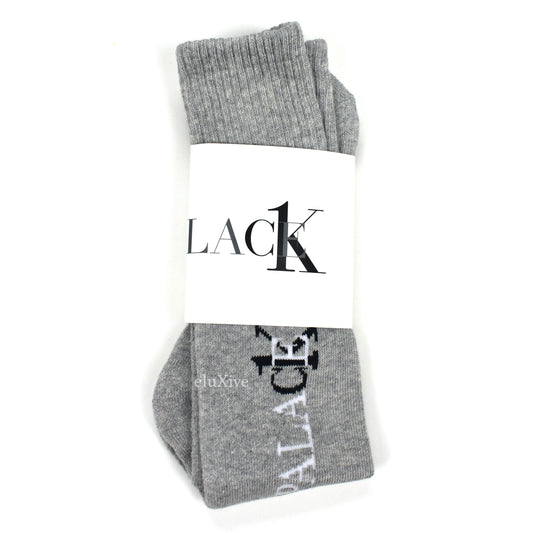 Palace x Calvin Klein - CK1 Logo Knit Crew Socks (Gray)