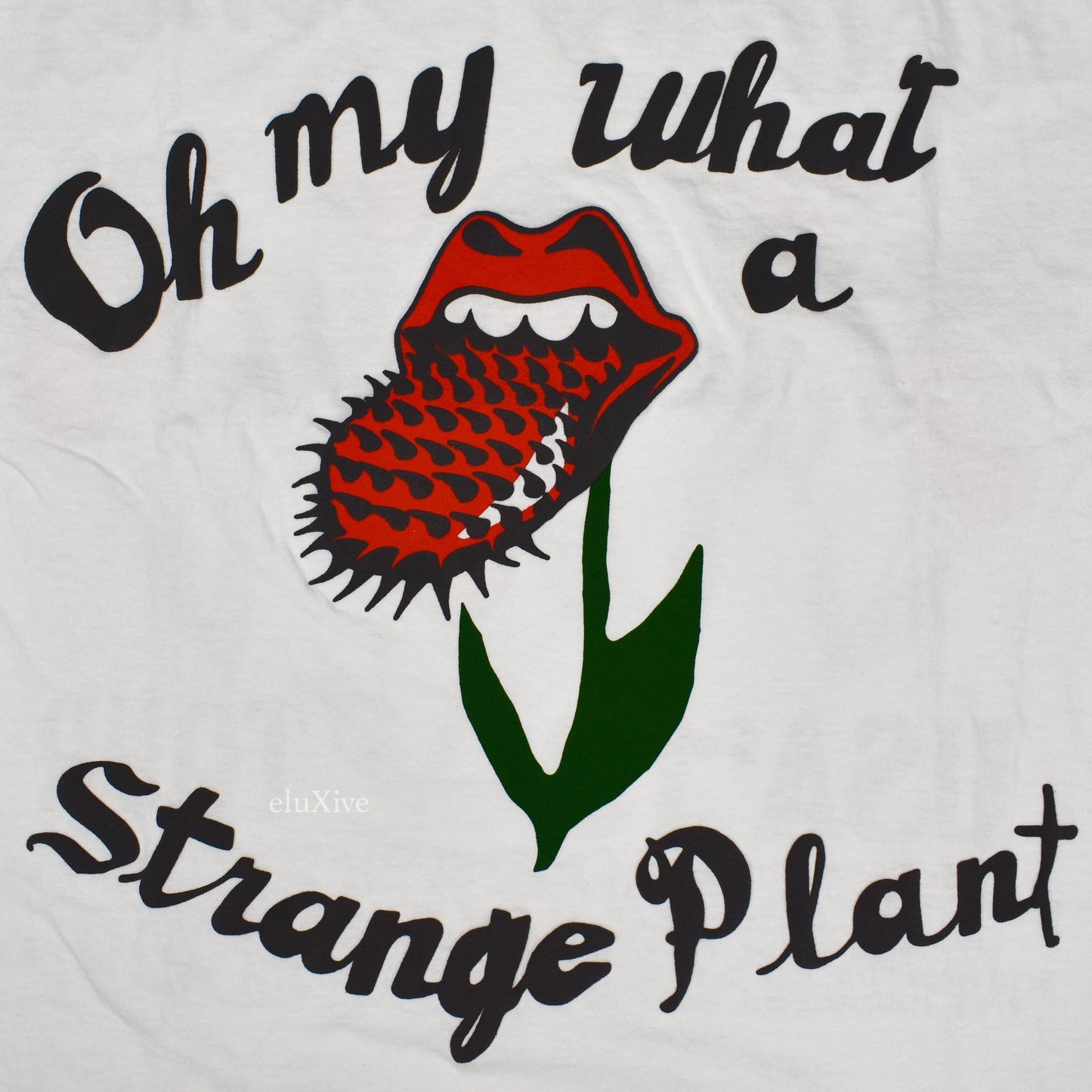 Cactus Plant Flea Market - Rolling Stones Logo T-Shirt (White)