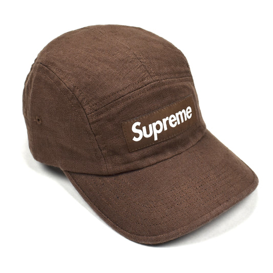 Supreme x Solbiati - Brown Linen Box Logo Stretch Back Hat