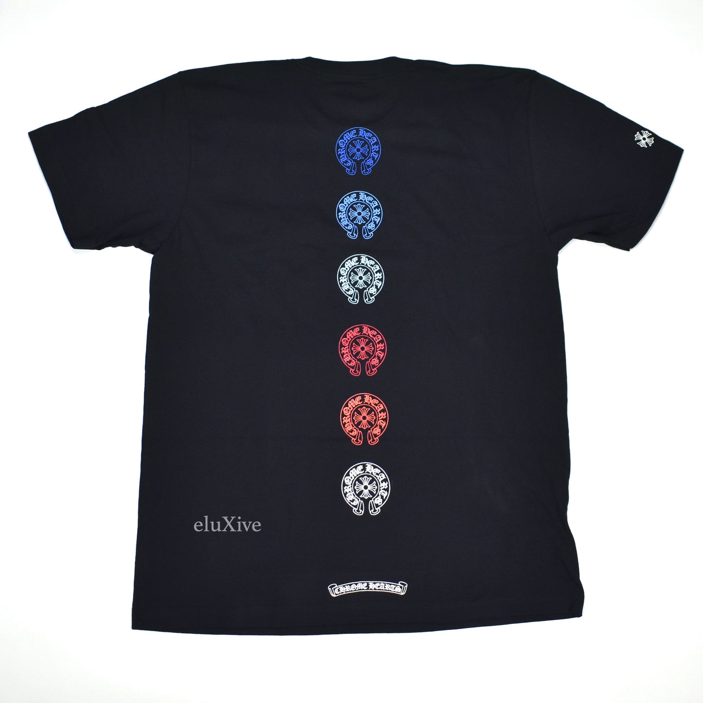Chrome Hearts - Black Multicolor Horseshoe Logo T-Shirt