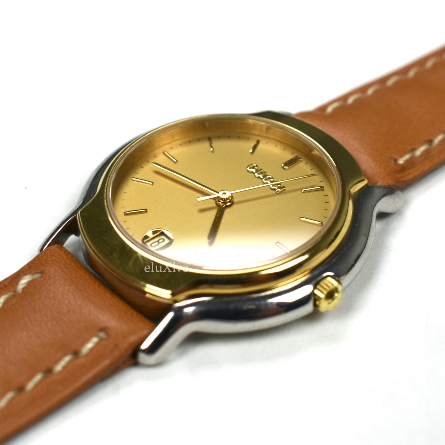 Gucci - 8000M Gold/Steel Champagne Dial Watch