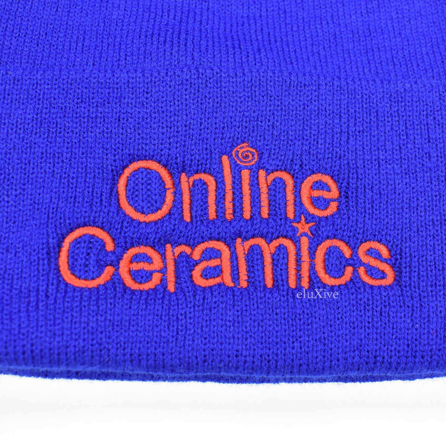 Online Ceramics - Logo Embroidered Beanie (Blue)