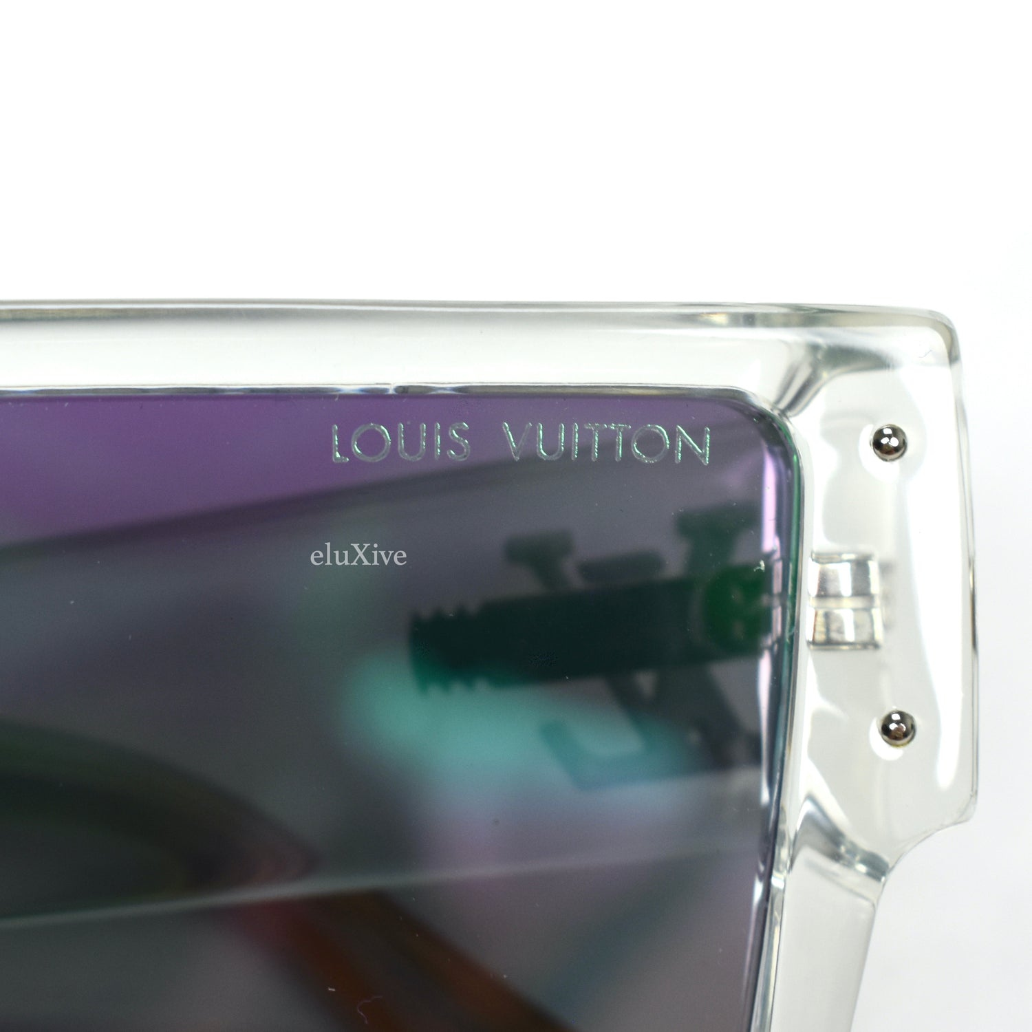 Louis Vuitton Cyclone Sunglasses Clear Multicolor Gradient (Z1832E)