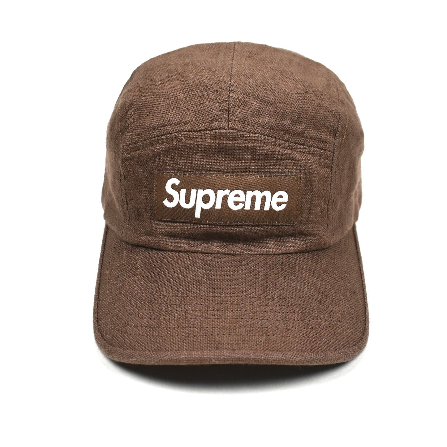 Supreme x Solbiati - Brown Linen Box Logo Stretch Back Hat