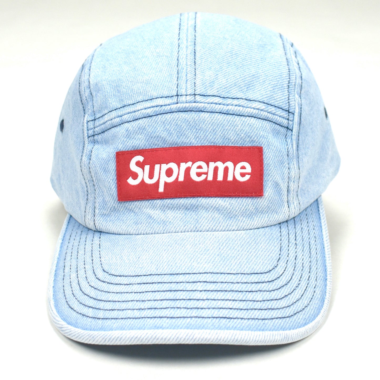 Supreme - Denim Box Logo Hat (Washed Blue)