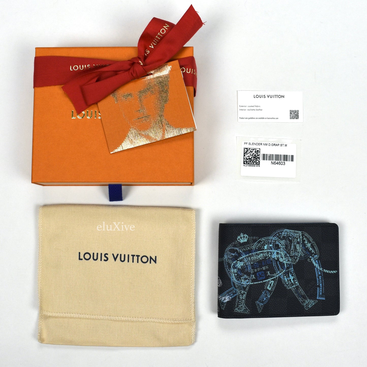 Louis Vuitton - Animal Passport Stamp Damier Slender Wallet