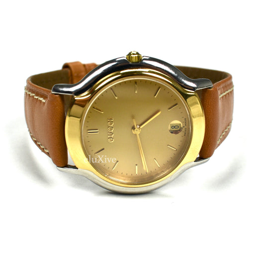 Gucci - 8000M Gold/Steel Champagne Dial Watch