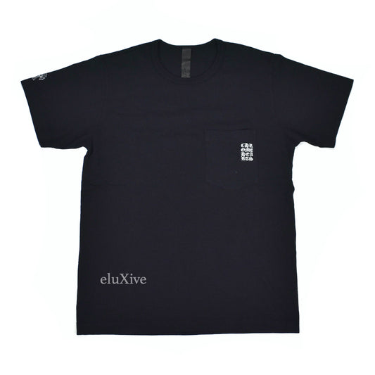 Chrome Hearts - Black Logo Embroidered Pocket T-Shirt