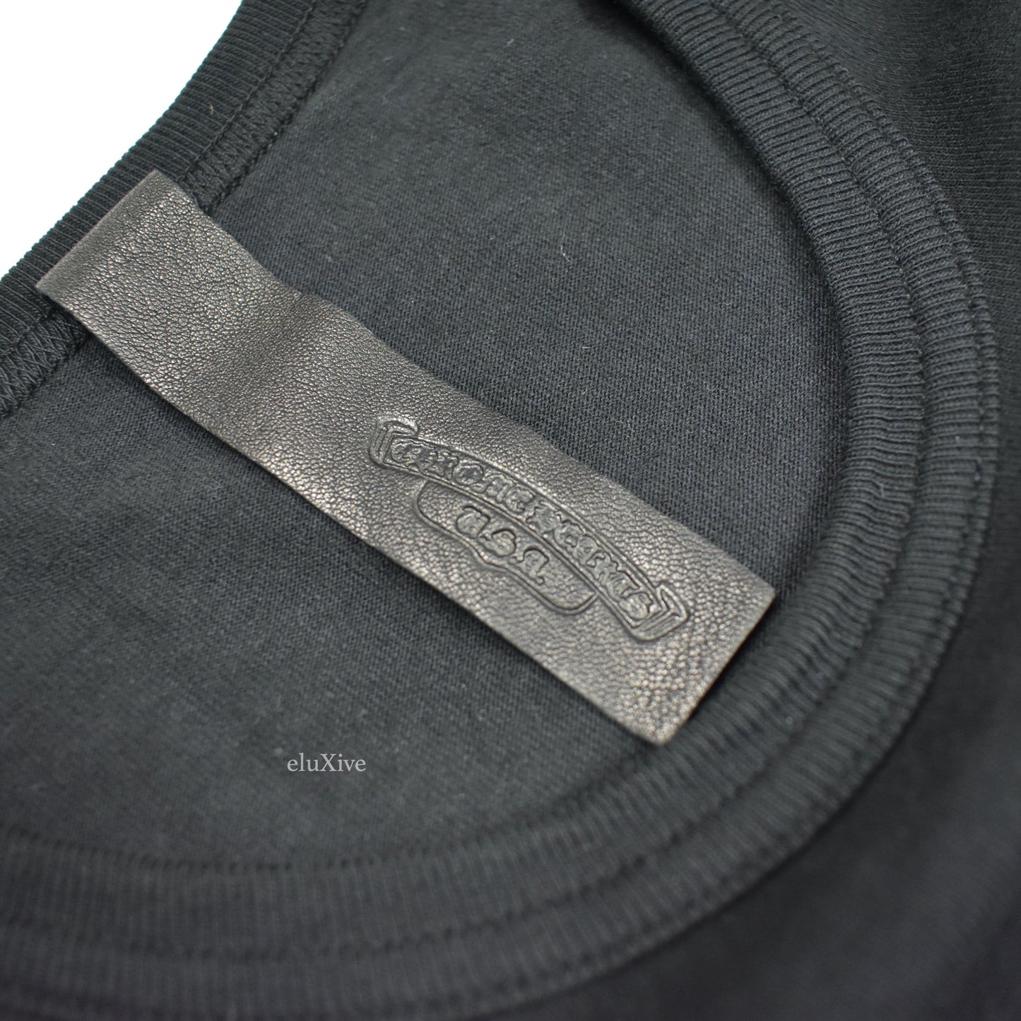 Chrome Hearts - Black Logo Embroidered Pocket T-Shirt