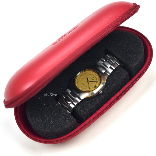 Omega  - Seamaster Polaris Steel/Gold Champagne Dial Watch