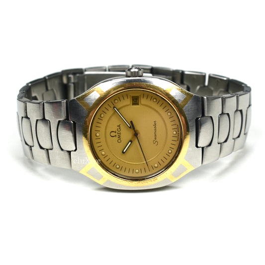 Omega  - Seamaster Polaris Steel/Gold Champagne Dial Watch
