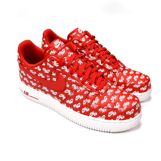 Nike - Air Force 1 '07 QS Allover Logo Print (Red)