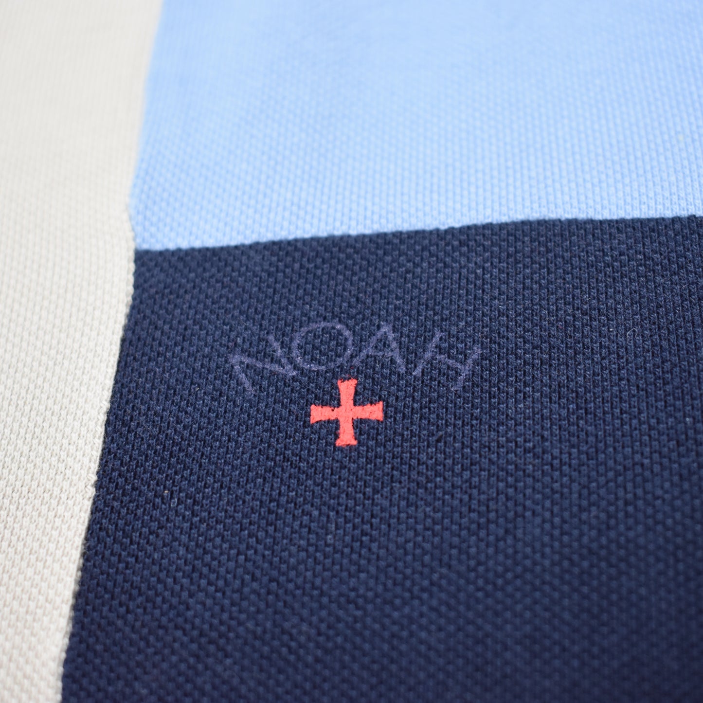 Noah - Patchwork Pique Logo Shirt