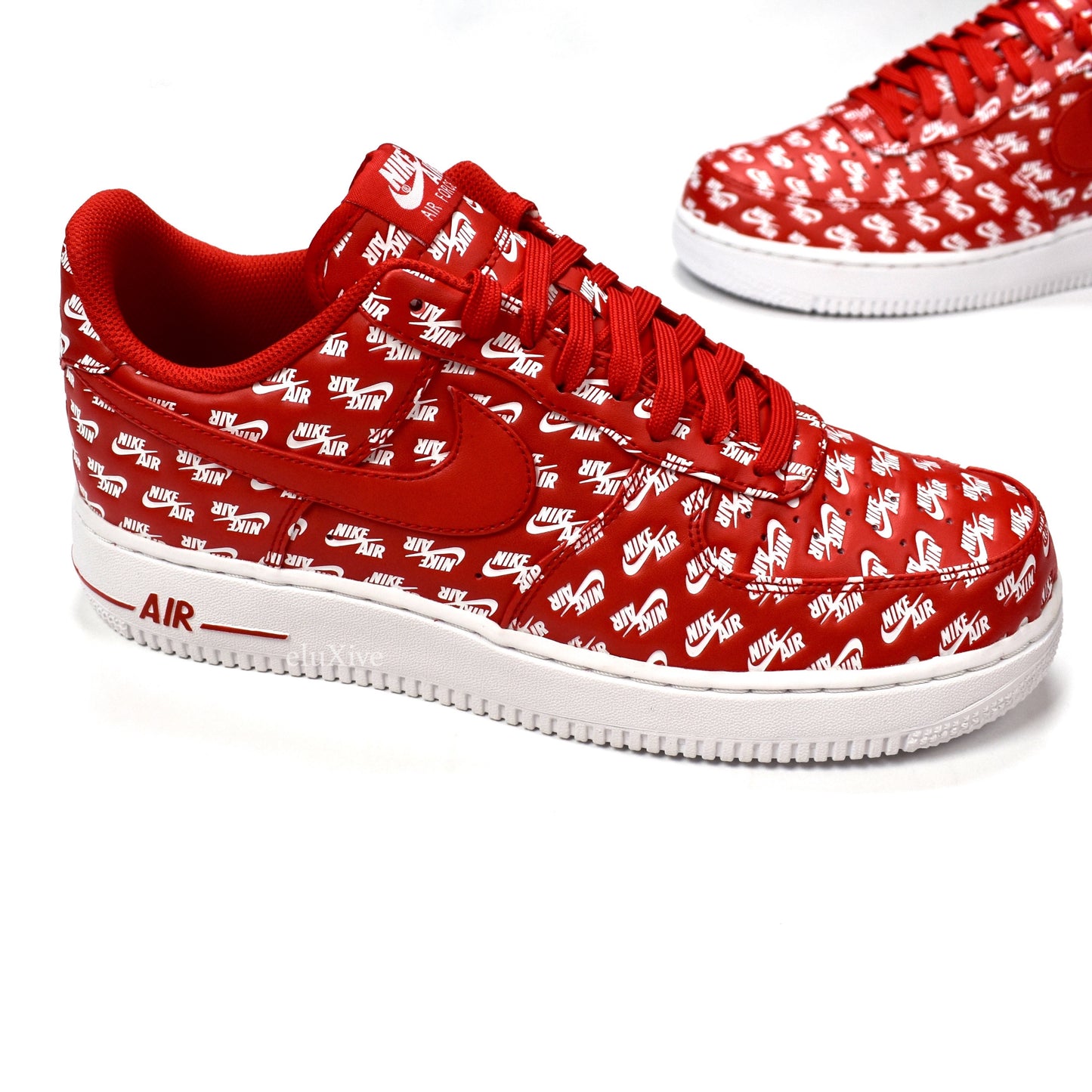 Nike - Air Force 1 '07 QS Allover Logo Print (Red)