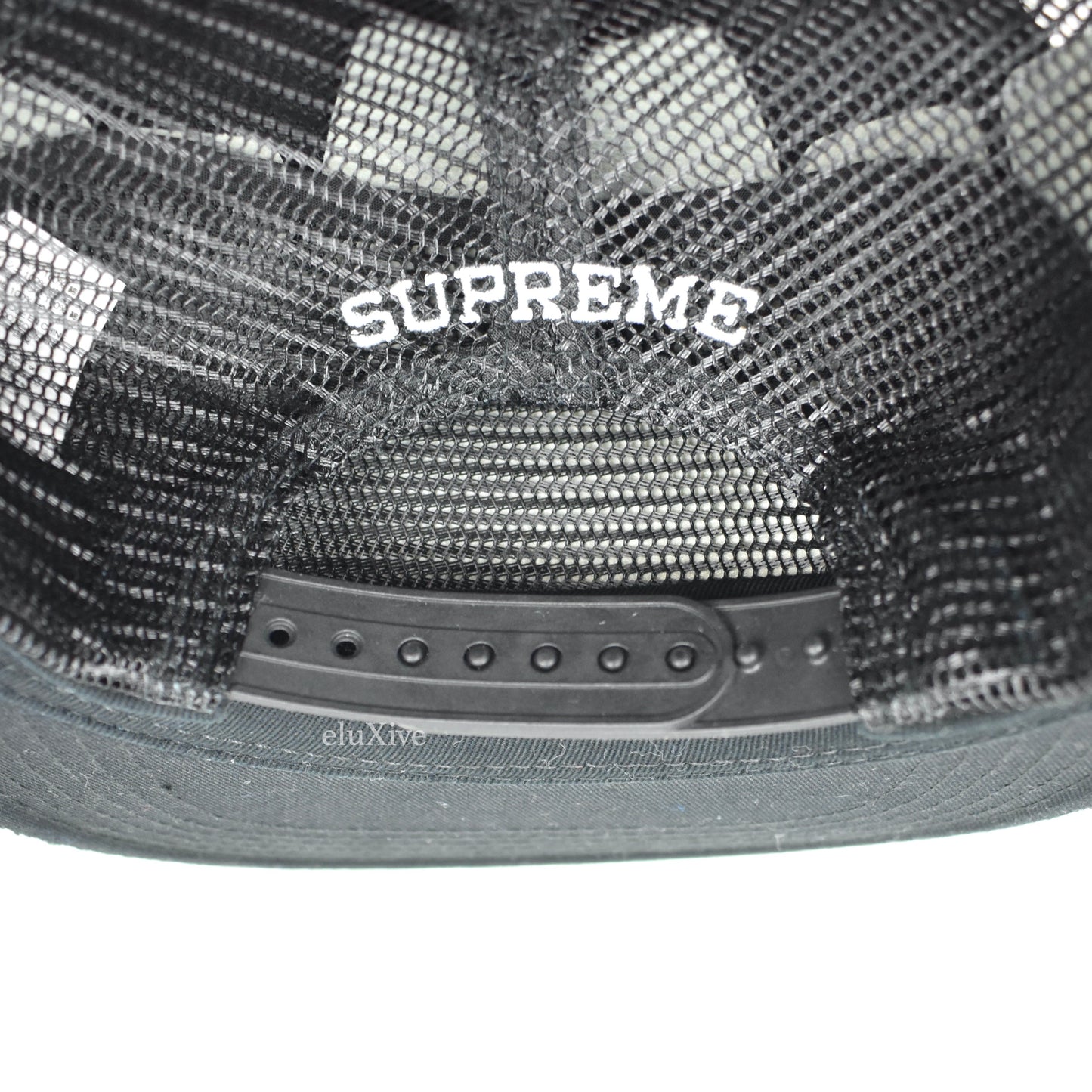 Supreme x Dickies - Corduroy Logo Embroidered Trucker Hat (Black)