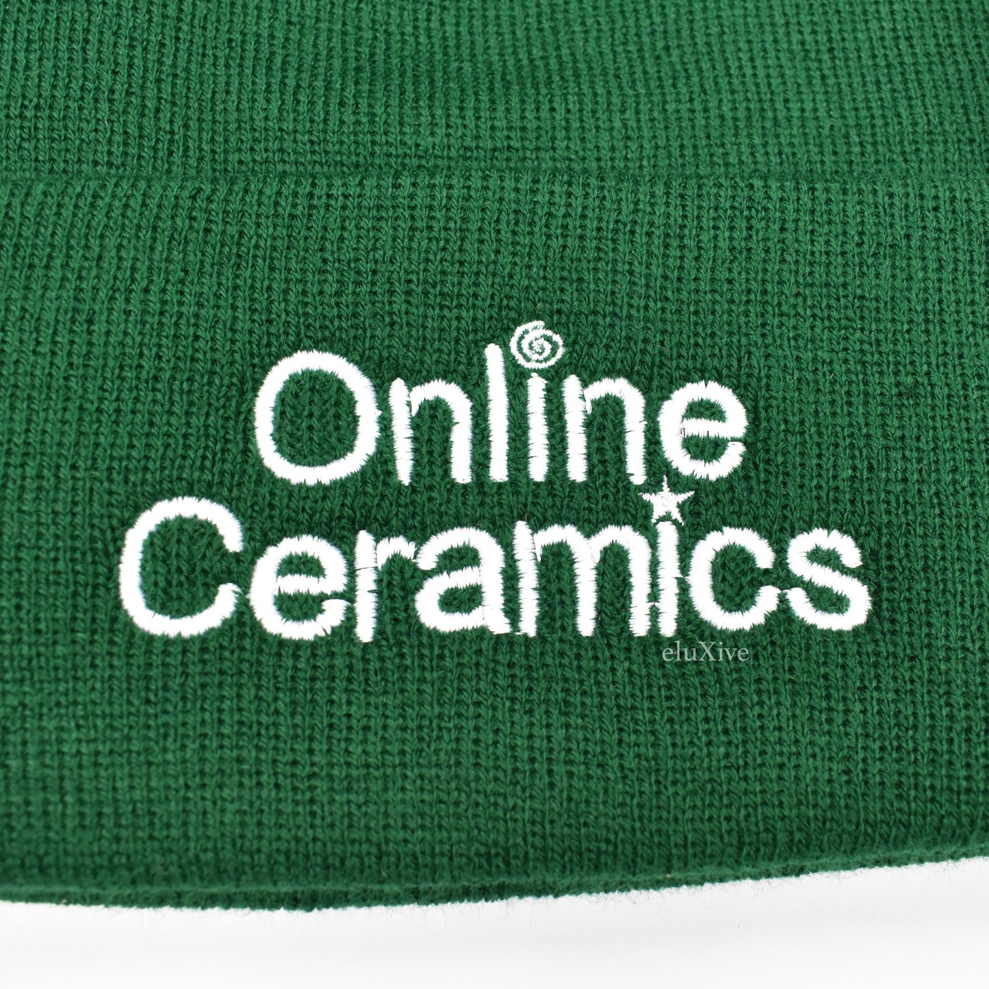Online Ceramics - Logo Embroidered Beanie (Dark Green)
