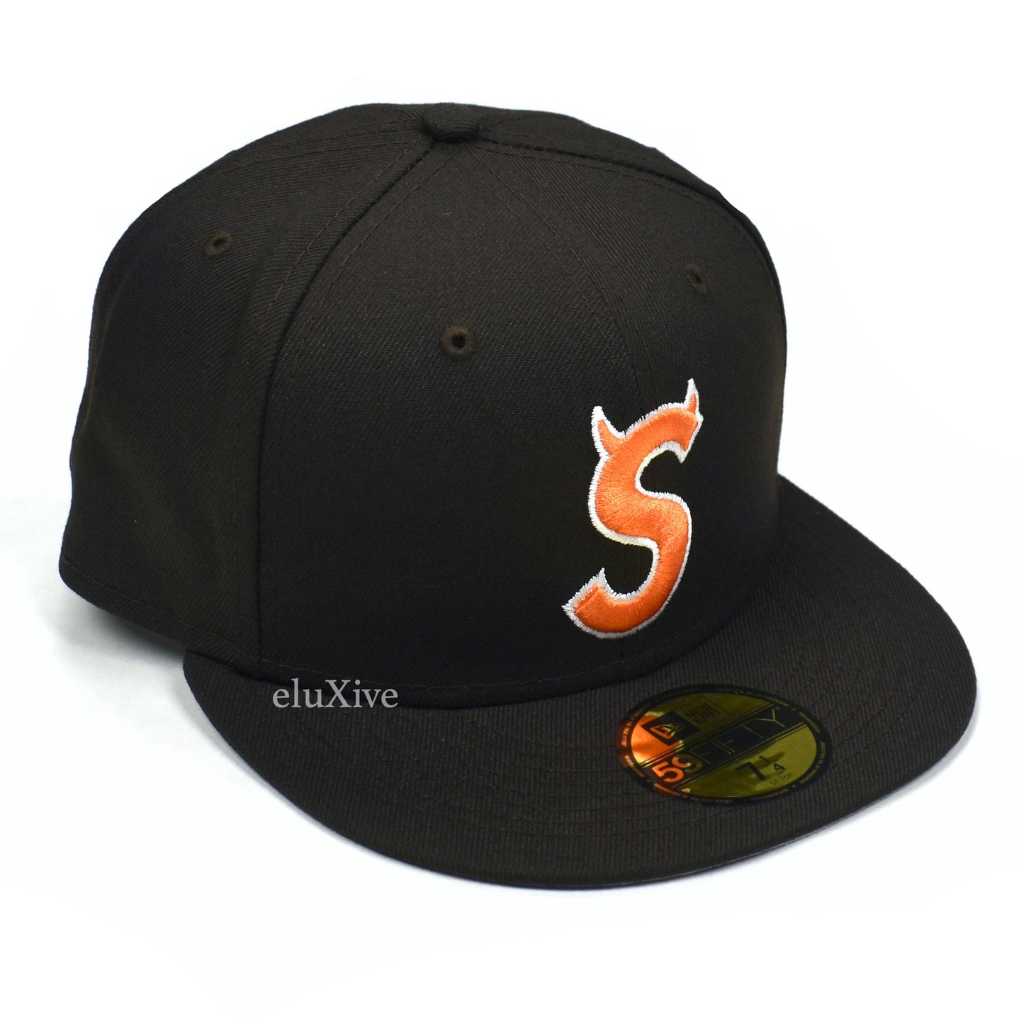 Supreme x New Era - Devil S-Logo Fitted Hat (Brown) – eluXive