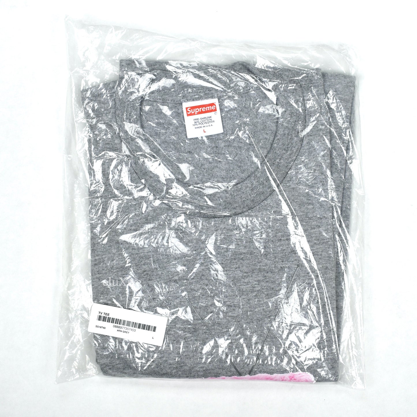 Supreme - Gray TV Box Logo T-Shirt (SS18)