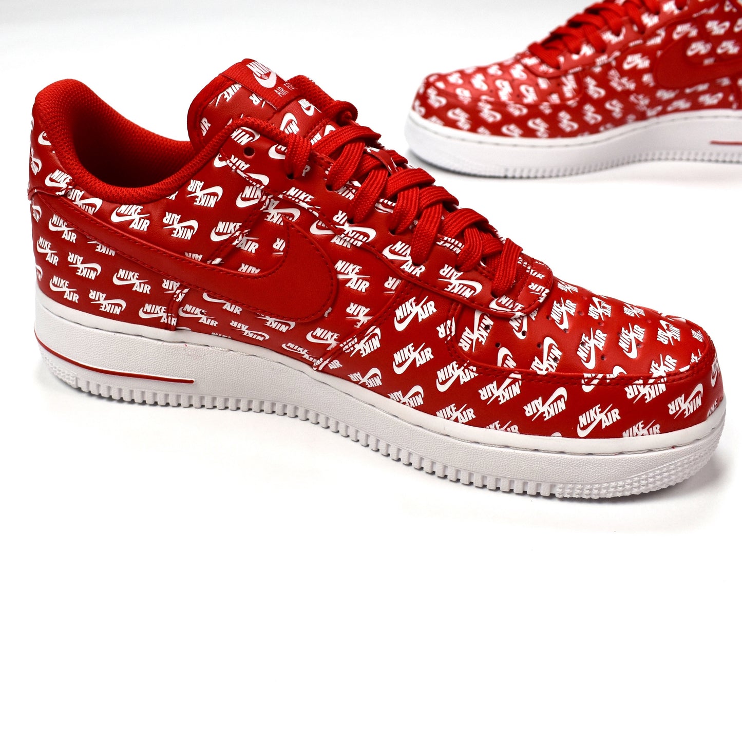 Nike - Air Force 1 '07 QS Allover Logo Print (Red)