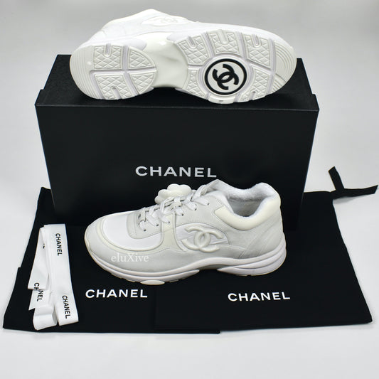 Chanel - Classic Monogram Logo Trainer (White)