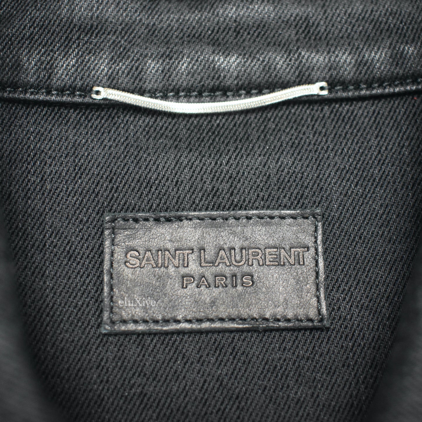 Saint Laurent - Black Waxed Denim Trucker Jacket