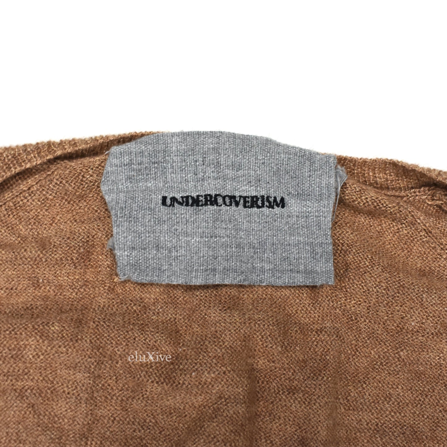 Undercover - AW11 'Mirror' Tan Silk / Cashmere V-Neck Sweater