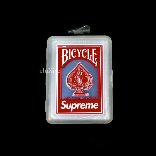 Supreme x Bicycle - Clear Box Logo Playing Cards