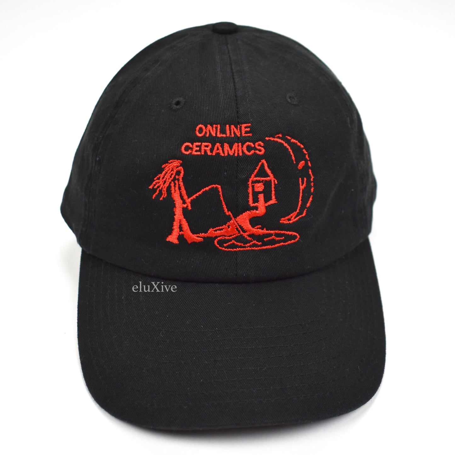 Online Ceramics - Fishing Under The Moonlight Logo Hat (Black)