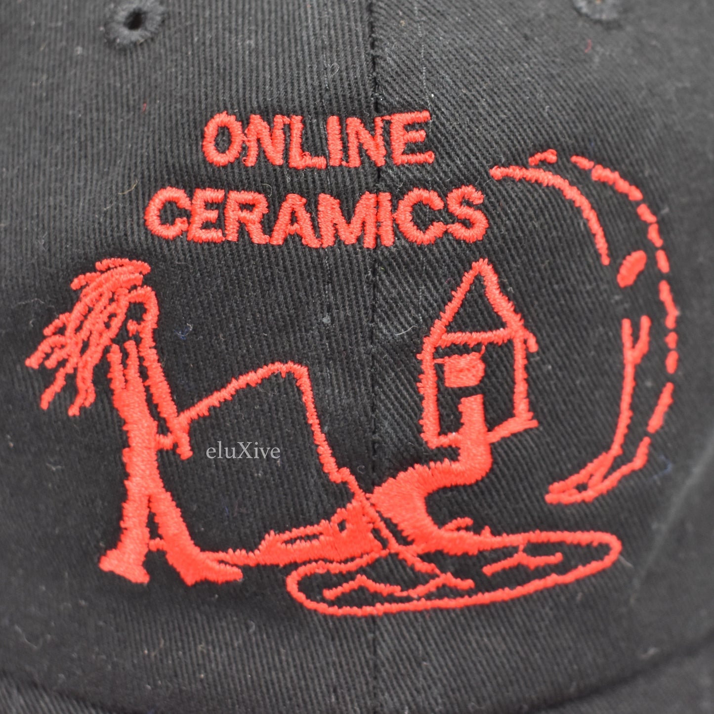 Online Ceramics - Fishing Under The Moonlight Logo Hat (Black)