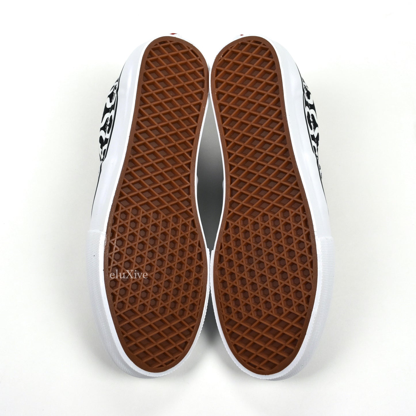 Supreme x Vans - Skate Era Black S Monogram Sneakers