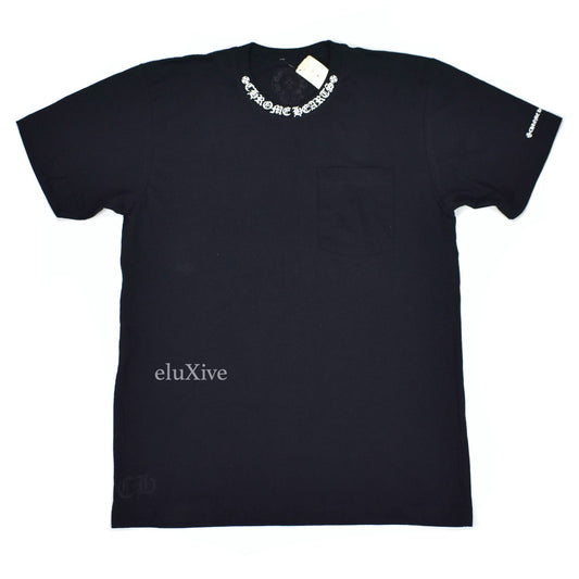 Chrome Hearts - Black Logo Collar T-Shirt