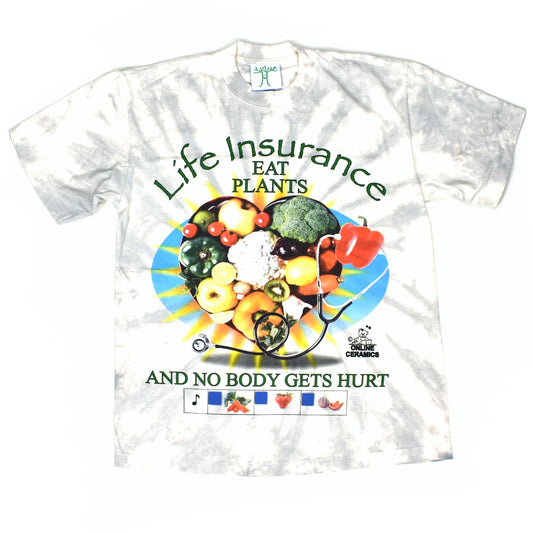 Online Ceramics - Tie-Dye Live And Let Live 'Life Insurance' T-Shirt