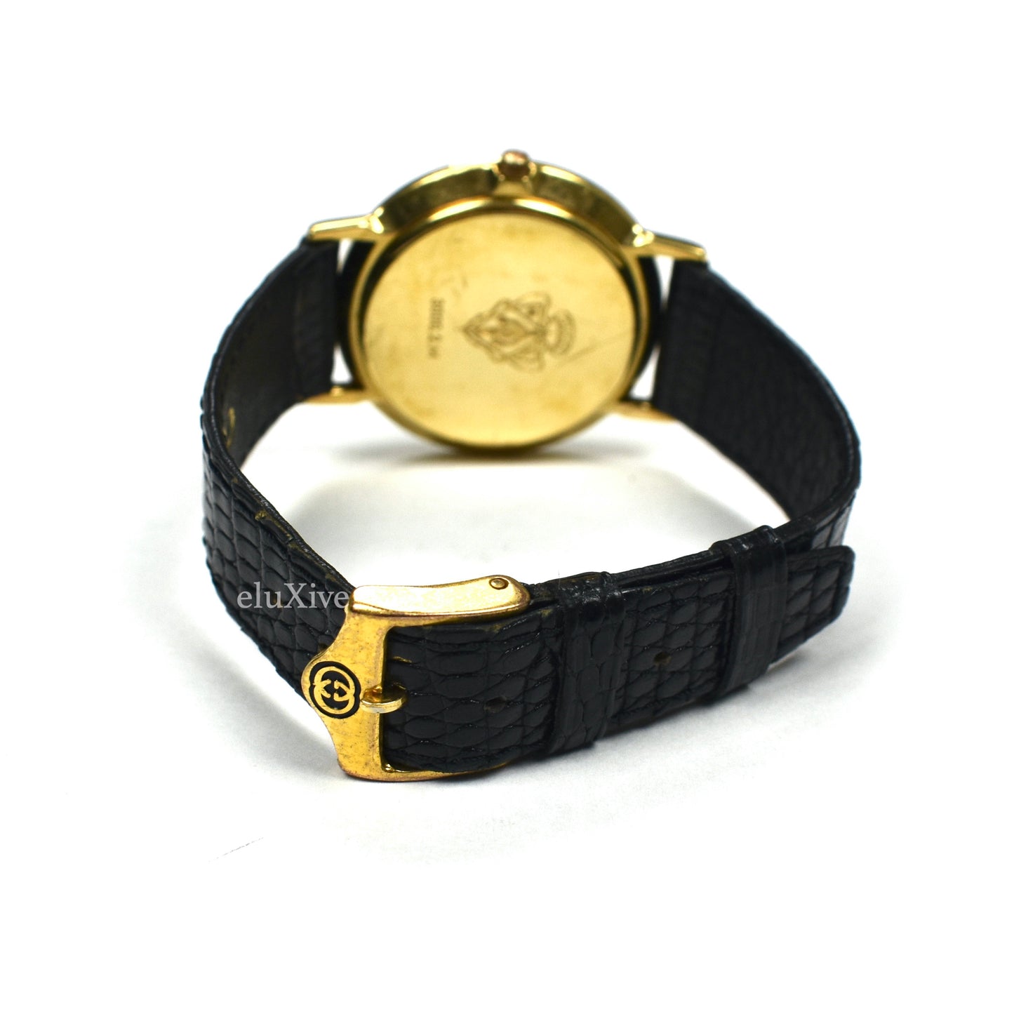 Gucci - 3000M Gold Black Dial Watch