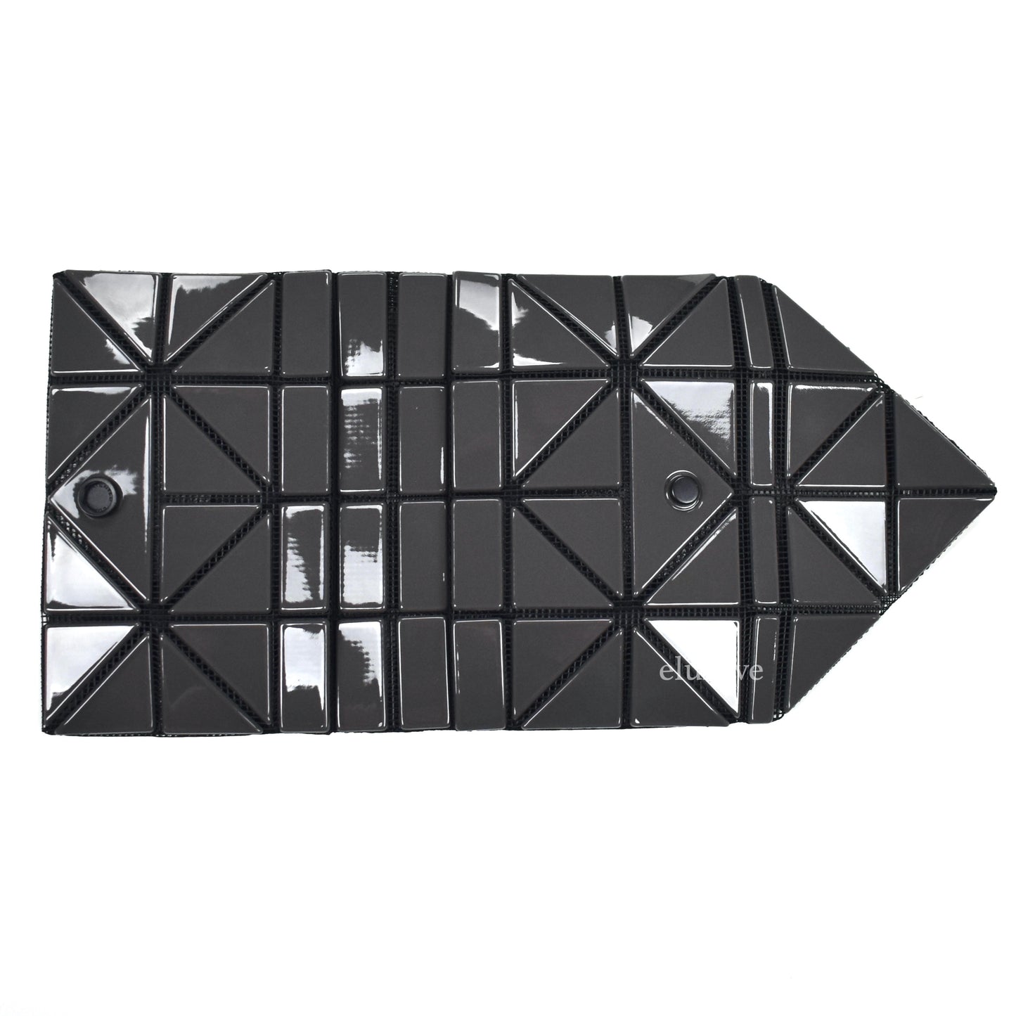 Baobao Issey Miyake - Dark Gray Geometric Envelope Wallet