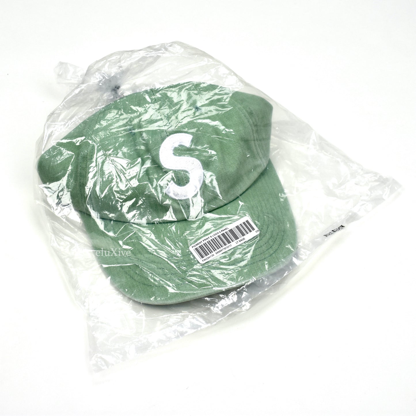 Supreme - Pigment Print S-Logo Hat (Sage Green)