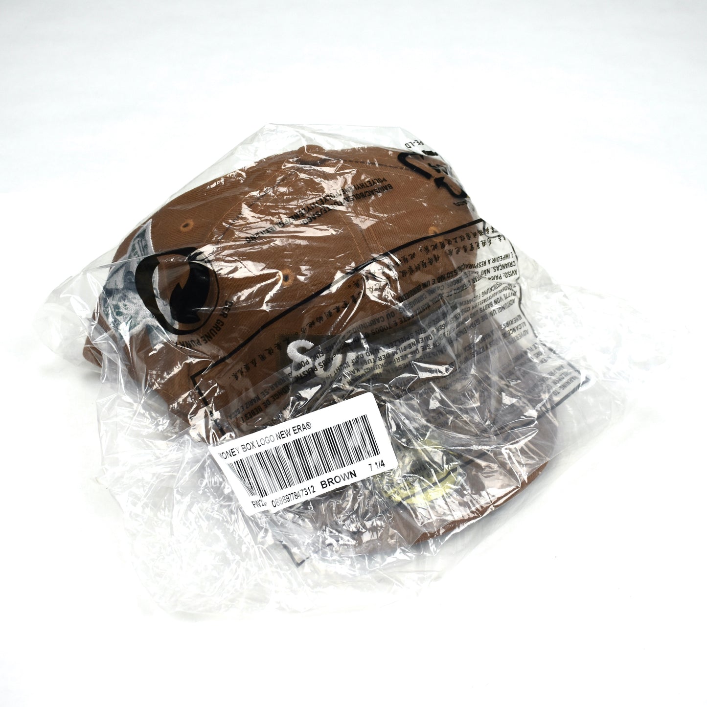 Supreme x New Era - Money Box Logo Fitted Hat (Brown)