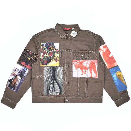 Supreme x Daido Moriyama - Photo Print Denim Trucker Jacket (Brown)