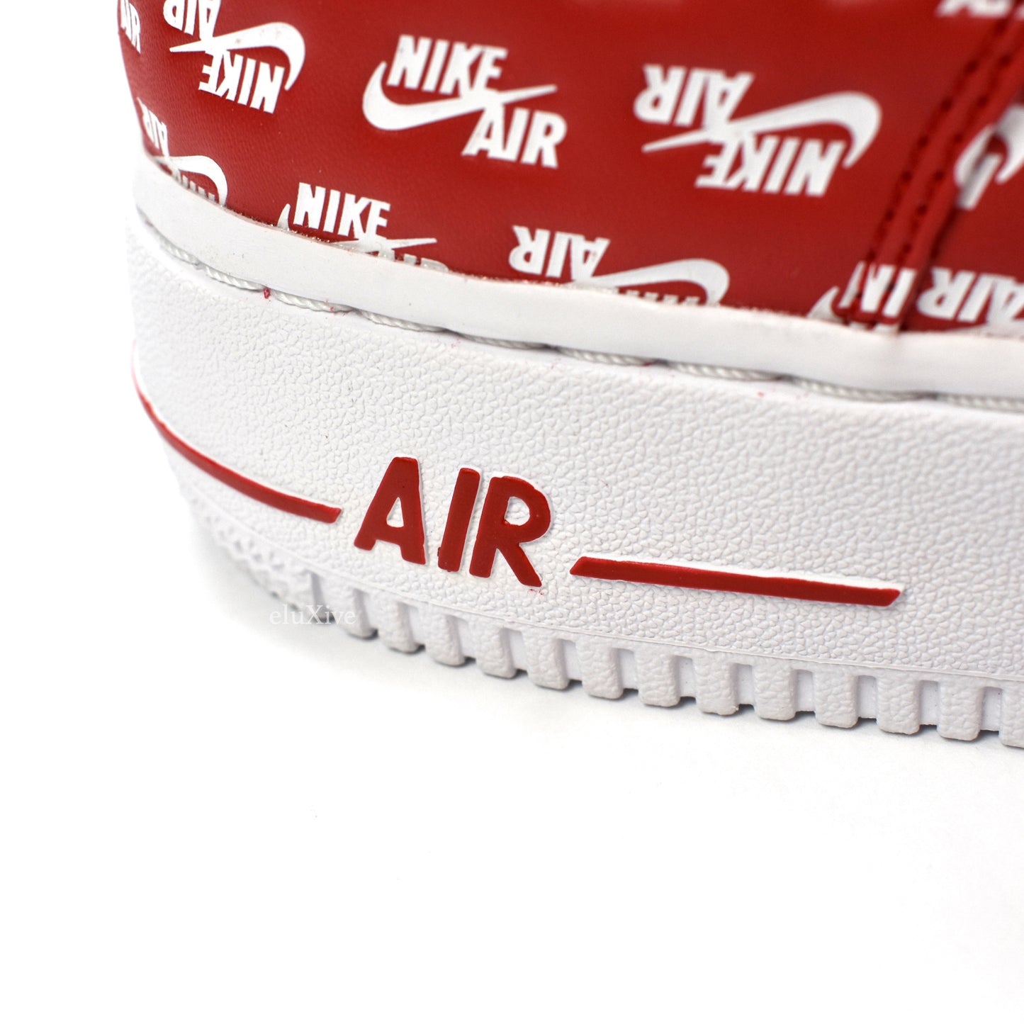 Nike - Air Force 1 '07 QS Allover Logo Print (Red)