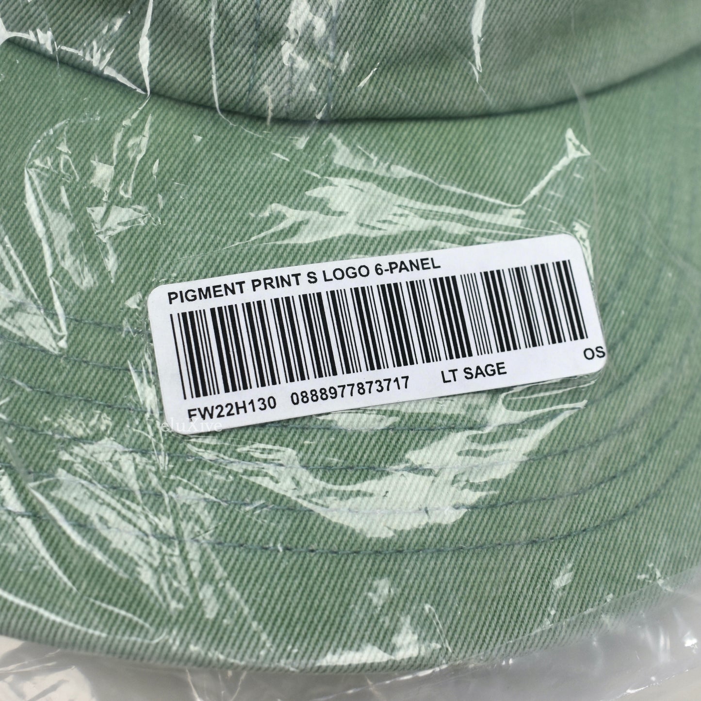 Supreme - Pigment Print S-Logo Hat (Sage Green)