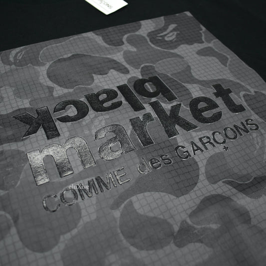 Comme Des Garcons x Bape - CDG Black Market NYFW 2022 T-Shirt