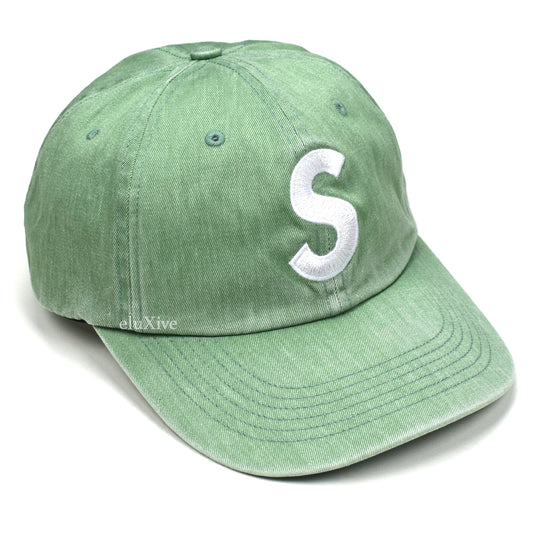 Supreme - Pigment Print S-Logo Hat (Sage Green)