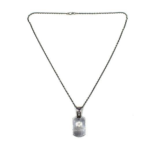 Yohji Yamamoto - Silver Gothic Dog Tag Chain Necklace