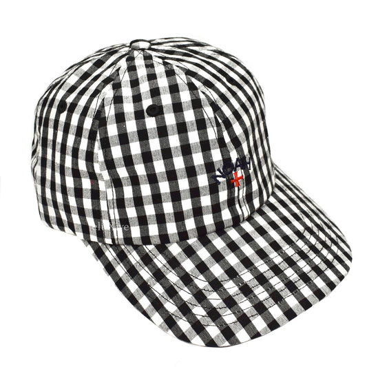 Noah - Plaid Core Logo Hat (Black/White)