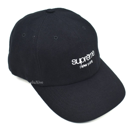 Supreme x Halley Stevensons - Black Waxed Wool Classic Logo Hat