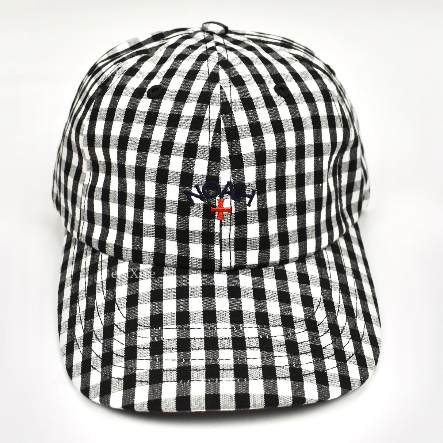 Noah - Plaid Core Logo Hat (Black/White)