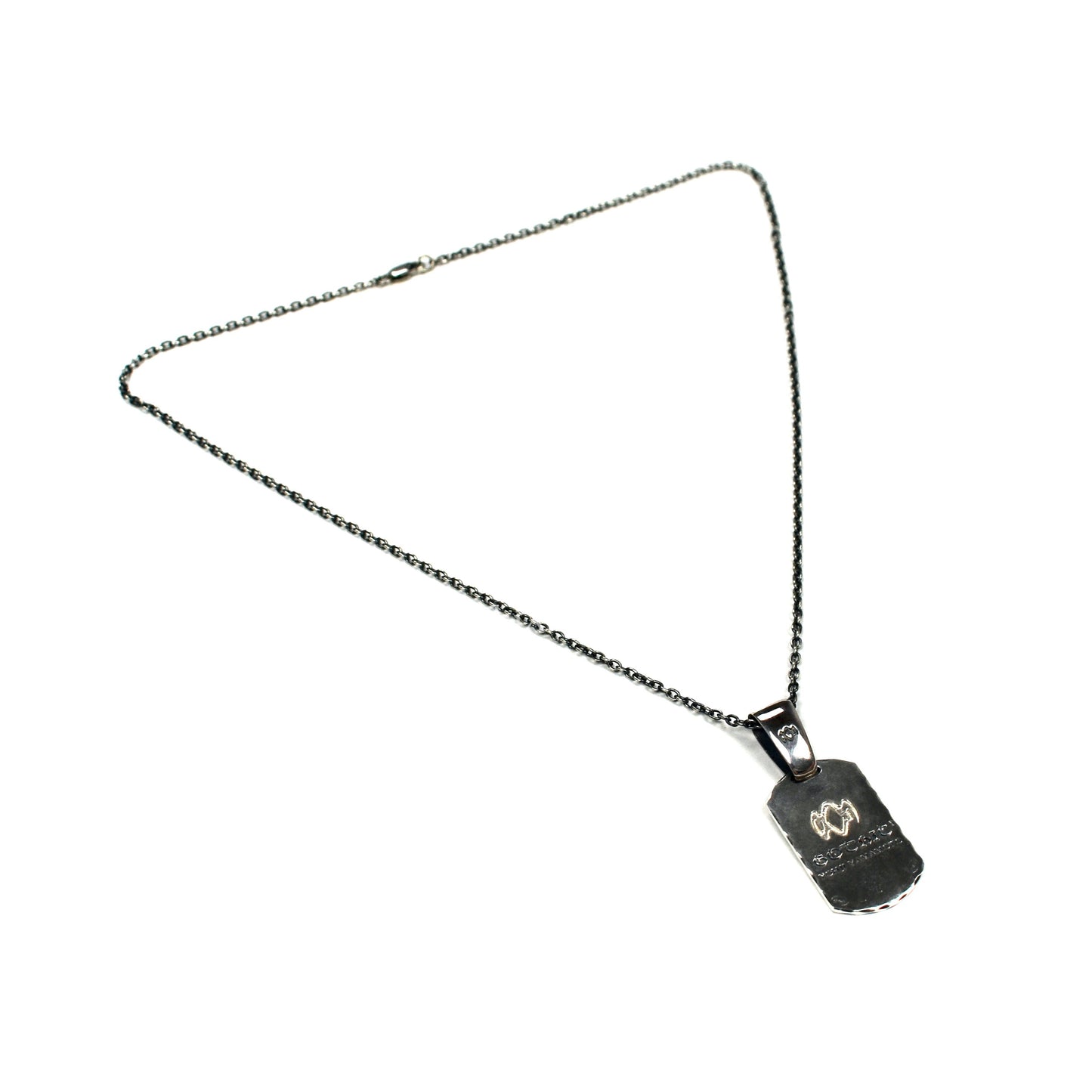 Yohji Yamamoto - Silver Gothic Dog Tag Chain Necklace