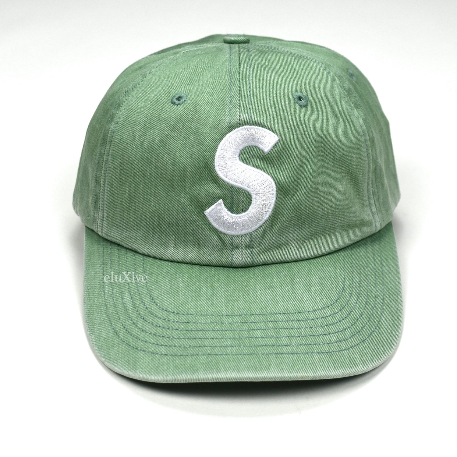 Supreme - Pigment Print S-Logo Hat (Sage Green) – eluXive